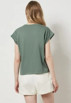 ETAM Casya - T-Shirt Imprimé - Vert Kaki -Etam 009a9fe4fe964a3588f5939a5d342fb0