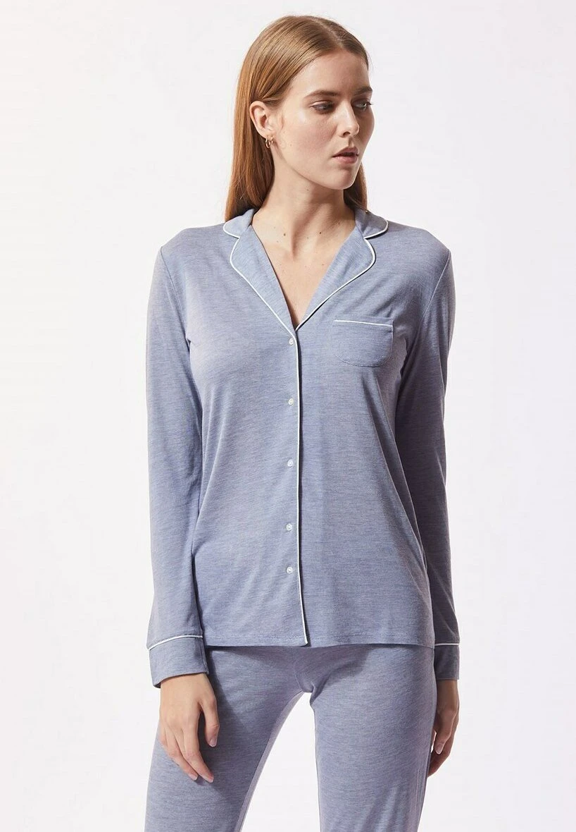 ETAM Warm Day - Haut De Pyjama - Bleu Marine 1 ETAM Warm Day - Haut De Pyjama - Bleu Marine