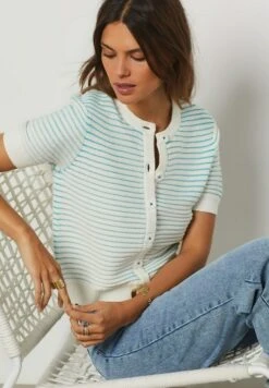 ETAM Cora - Gilet - Bleu -Etam 0629d34dd61d4c1a925b36b6d6aeebbe