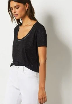 ETAM Delfa - T-Shirt Imprimé - Noir -Etam 08738acab00f4d83b095a2d209bc9528