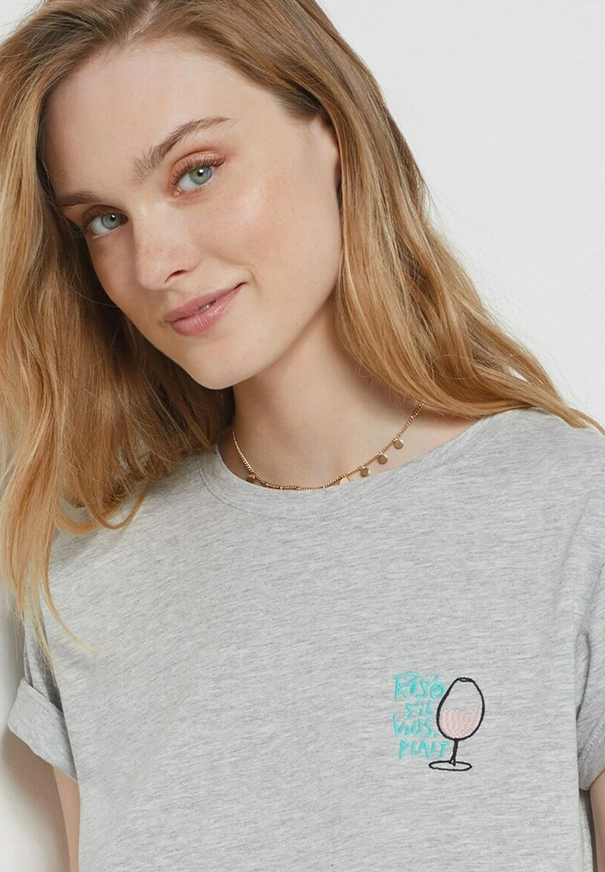 ETAM Amina - T-Shirt Imprimé - Gris Clair 4 ETAM Amina - T-Shirt Imprimé - Gris Clair – Image 4