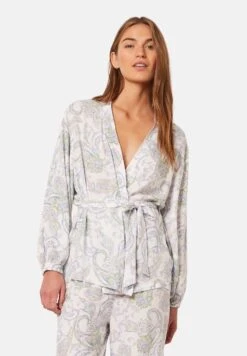 ETAM Paisley Morgen - Peignoir - Off-White