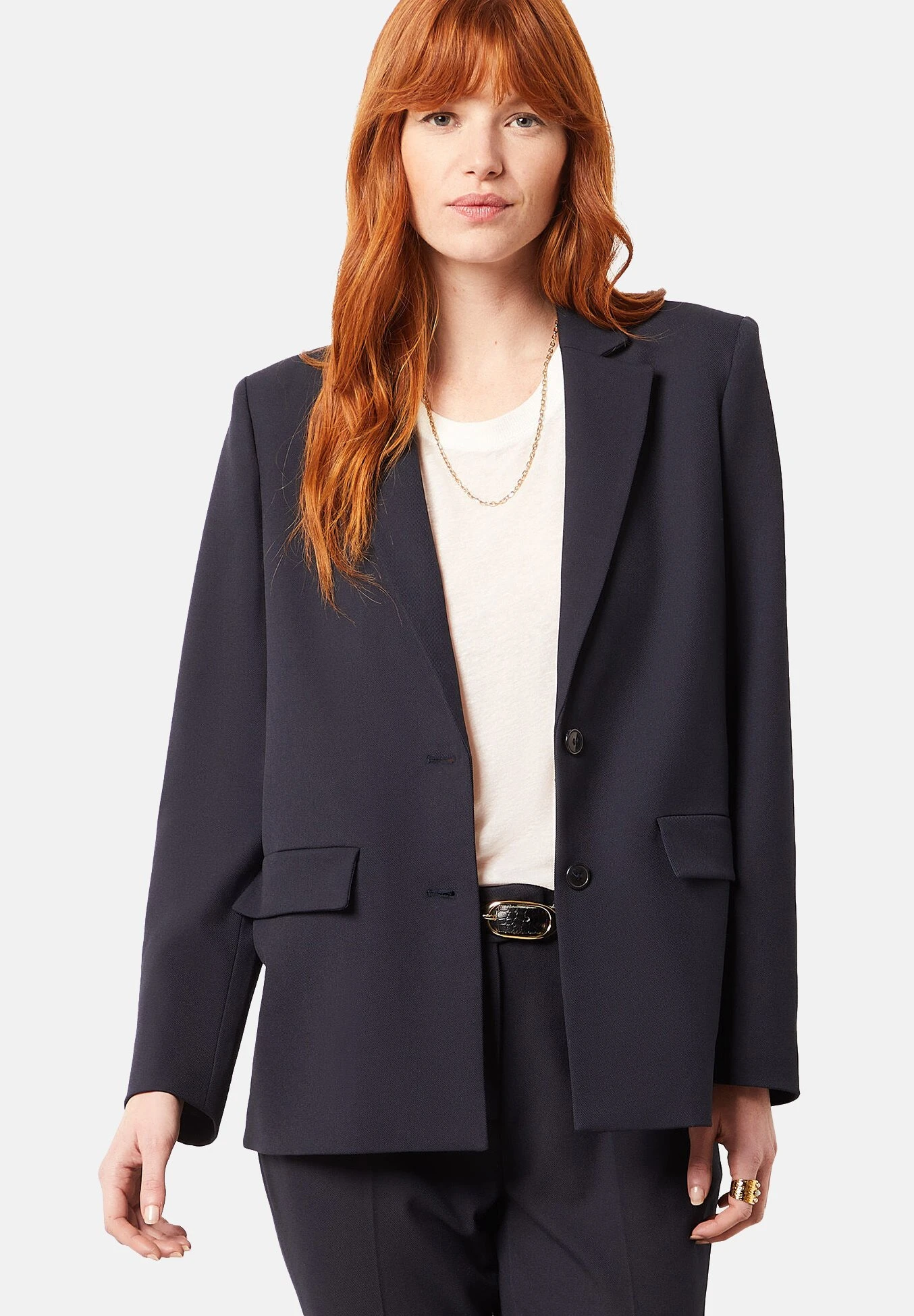 ETAM Leoni - Blazer - Bleu Marine 1 ETAM Leoni - Blazer - Bleu Marine
