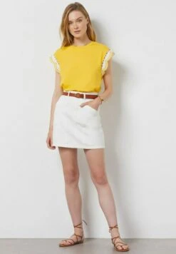 ETAM Tabita - T-Shirt Imprimé - Jaune