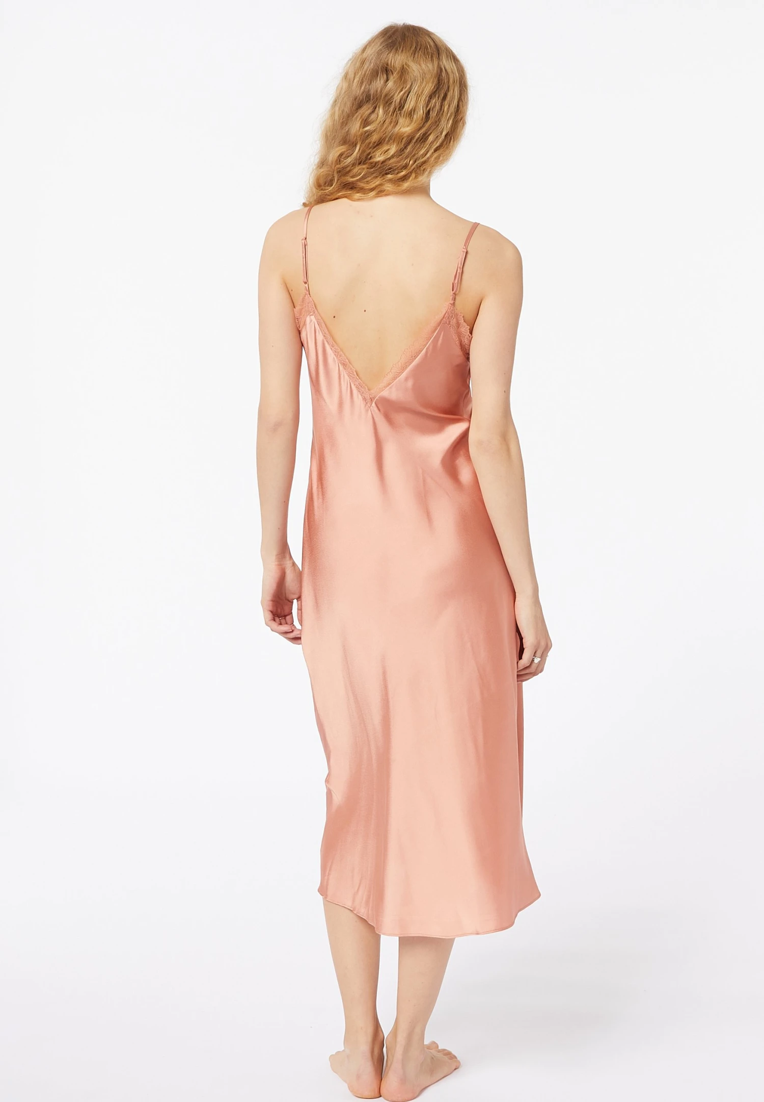 ETAM Sentiment - Chemise De Nuit / Nuisette - Rose Saumon 3 ETAM Sentiment - Chemise De Nuit / Nuisette - Rose Saumon – Image 3