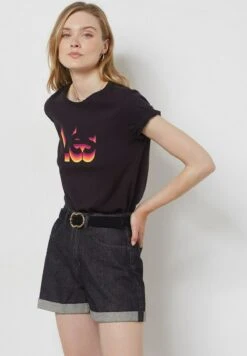 ETAM Amelane - T-Shirt Imprimé - Rouge