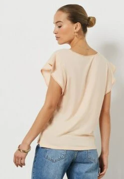 ETAM Anisia - T-Shirt Basique - Beige -Etam 1c85e80faf5b4d02b490301c8cbabd50