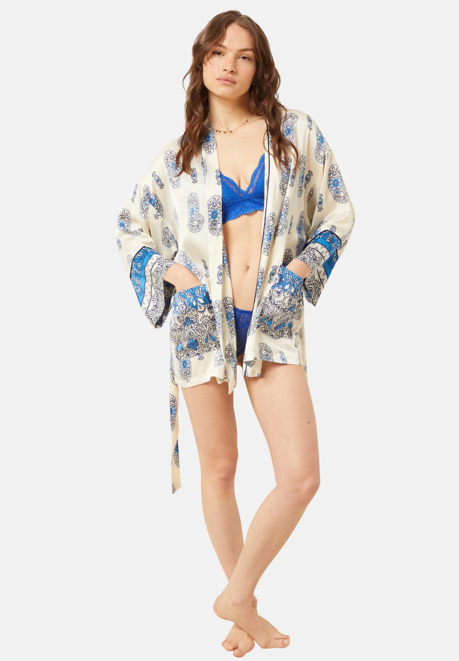 ETAM Miena - Peignoir - Ecru 2 ETAM Miena - Peignoir - Ecru – Image 2