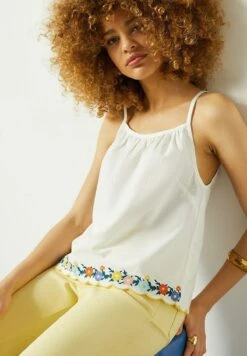 ETAM Hello - Débardeur - Ecru -Etam 214b6bb1349e49c790b45853a6f9a201