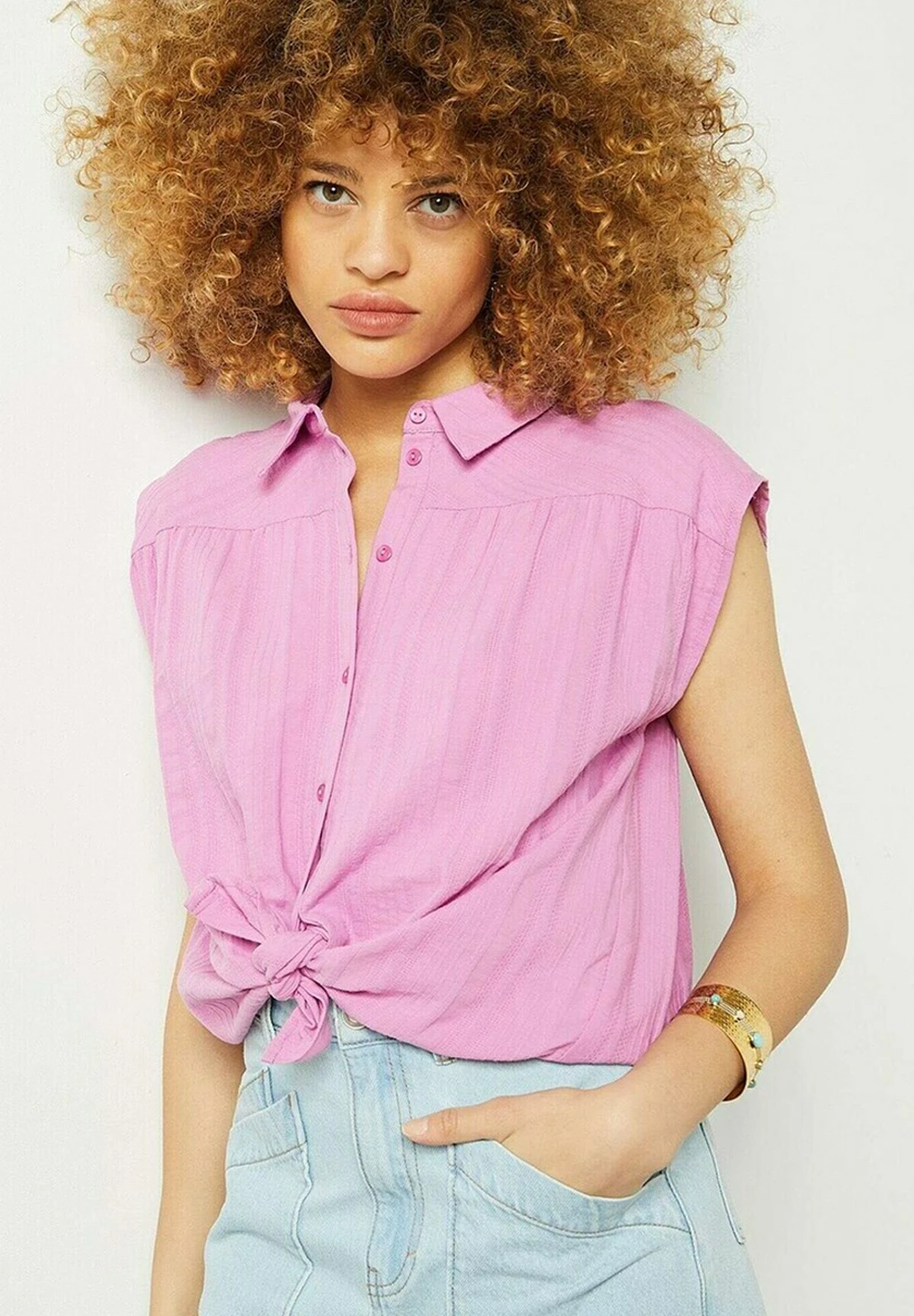 ETAM Gemmi - Chemisier - Rose 4 ETAM Gemmi - Chemisier - Rose – Image 4