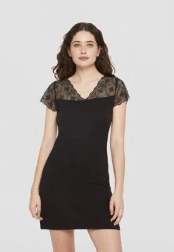 ETAM Liddy Nuisette - Chemise De Nuit / Nuisette - Noir -Etam 25e55894704d48afb1c2ff8b888ef1ae