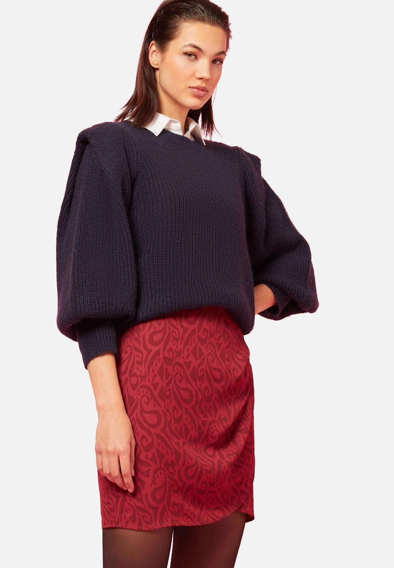 ETAM Romania - Jupe Portefeuille - Rouge 3 ETAM Romania - Jupe Portefeuille - Rouge – Image 3