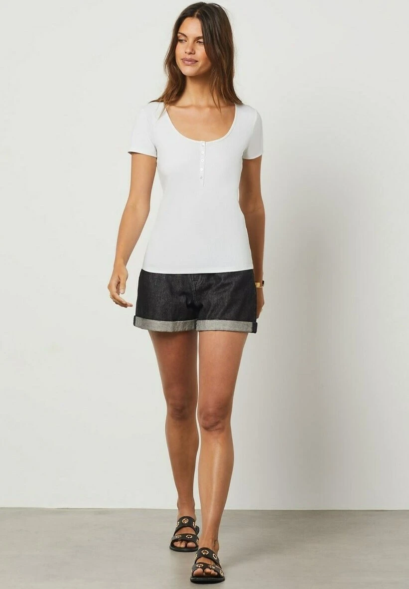 ETAM Apluma - T-Shirt Basique - Ecru 2 ETAM Apluma - T-Shirt Basique - Ecru – Image 2