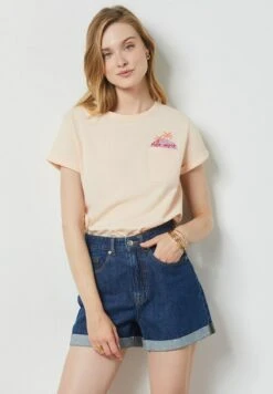 ETAM Afia - T-Shirt Imprimé - Orange