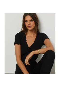 ETAM Abine - T-Shirt Basique - Noir -Etam 30c20856935c4bfcba92d291ddf0cae0