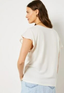 ETAM Anisia - T-Shirt Basique - Ecru -Etam 32380db81f134195b945dbf44a6ee277