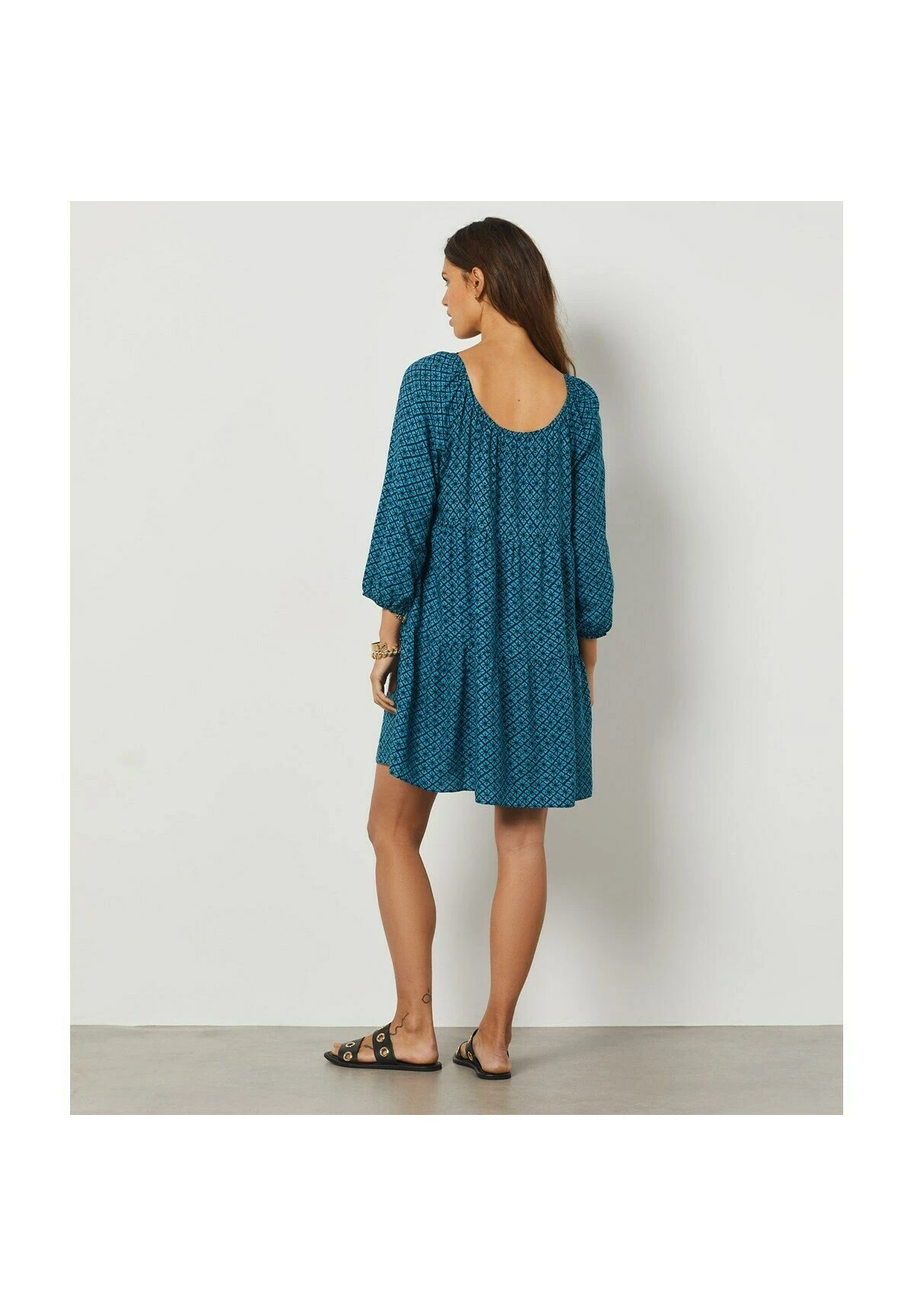 ETAM Lelix - Robe De Jour - Bleu Turquoise 3 ETAM Lelix - Robe De Jour - Bleu Turquoise – Image 3