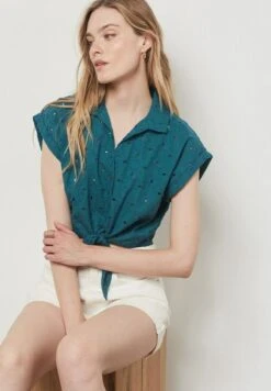 ETAM Leona - Chemisier - Bleu -Etam 3e7061dda27f4417a06240e787967018
