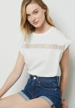 ETAM Casya - T-Shirt Imprimé - Ecru -Etam 3f5e14488ca34726b23c6cba81389adc