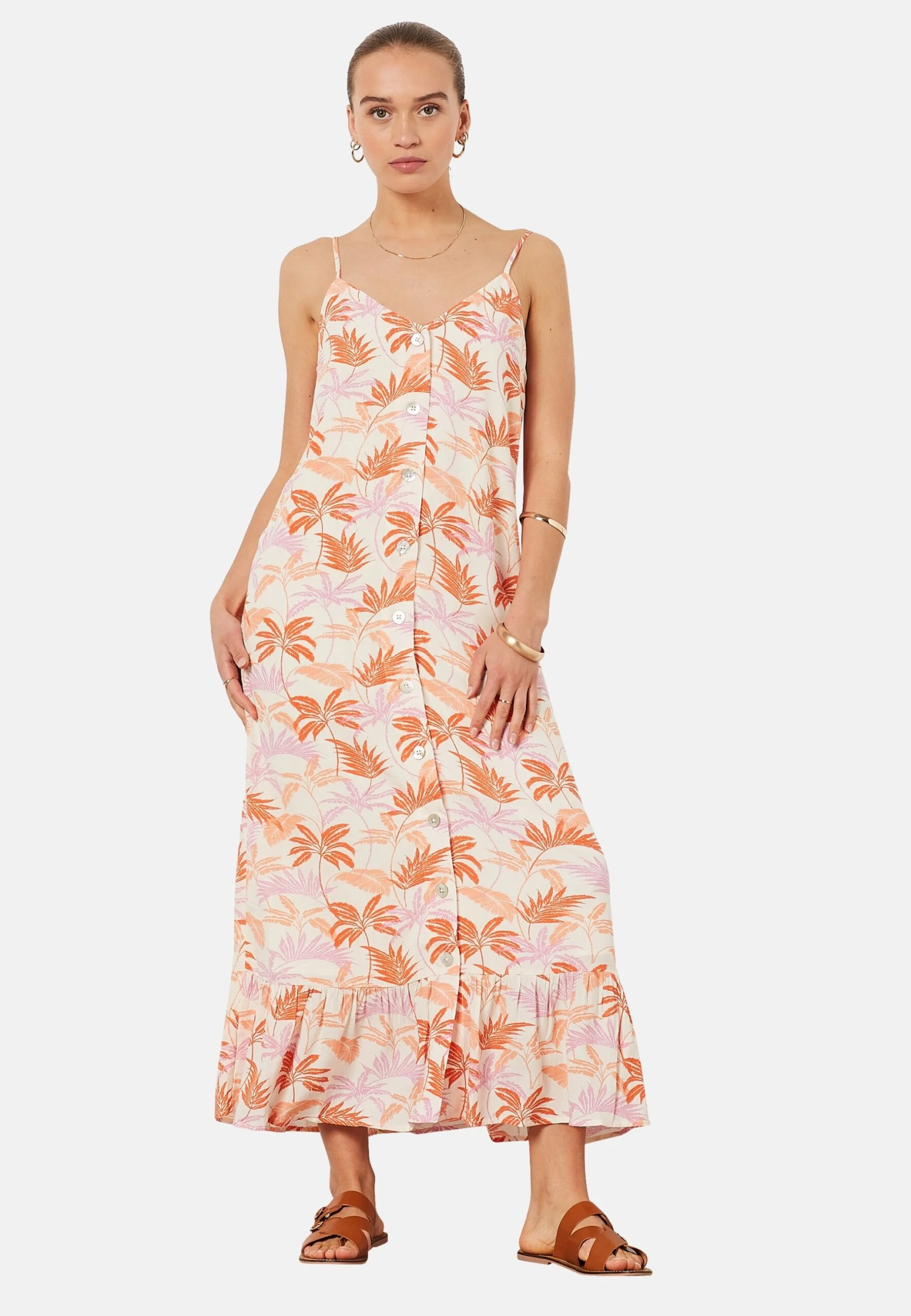 ETAM Felixa - Robe Longue - Orange 2 ETAM Felixa - Robe Longue - Orange – Image 2