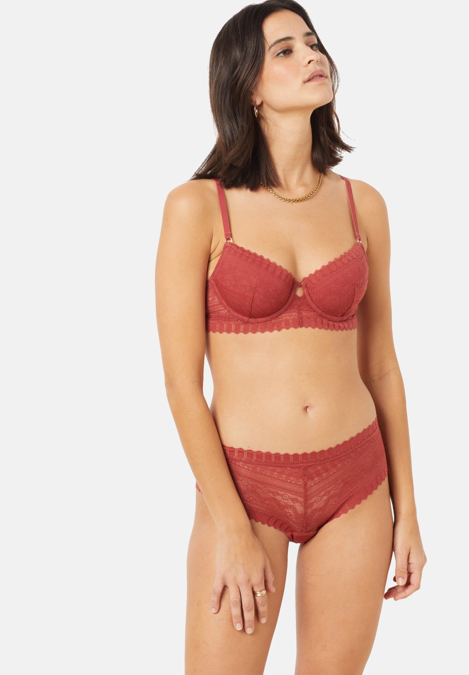 ETAM Diamant - Shorty - Grenat 2 ETAM Diamant - Shorty - Grenat – Image 2