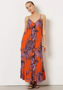 ETAM Felixa - Robe Longue - Corail