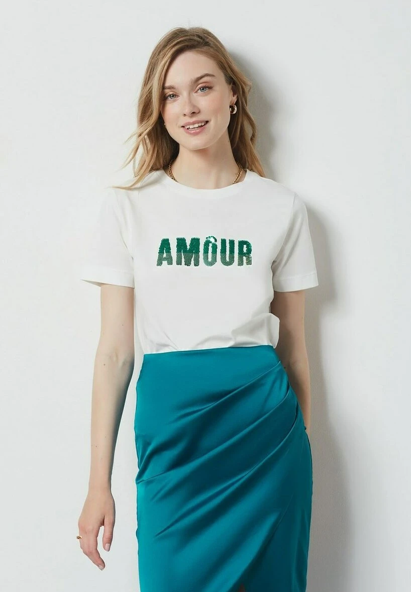 ETAM Bili - T-Shirt Imprimé - Ecru 1 ETAM Bili - T-Shirt Imprimé - Ecru