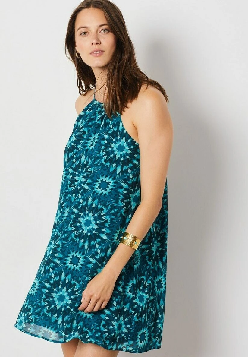 ETAM Linoh - Robe De Jour - Bleu Turquoise 3 ETAM Linoh - Robe De Jour - Bleu Turquoise – Image 3