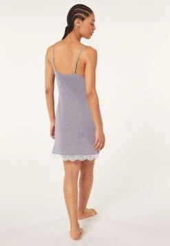 ETAM Warm Day - Chemise De Nuit / Nuisette - Bleu Marine