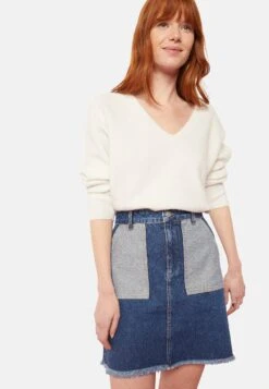 ETAM Digne - Jupe En Jean - Bleu -Etam 4bfc2290cc024c8980ee9d9bce52be72