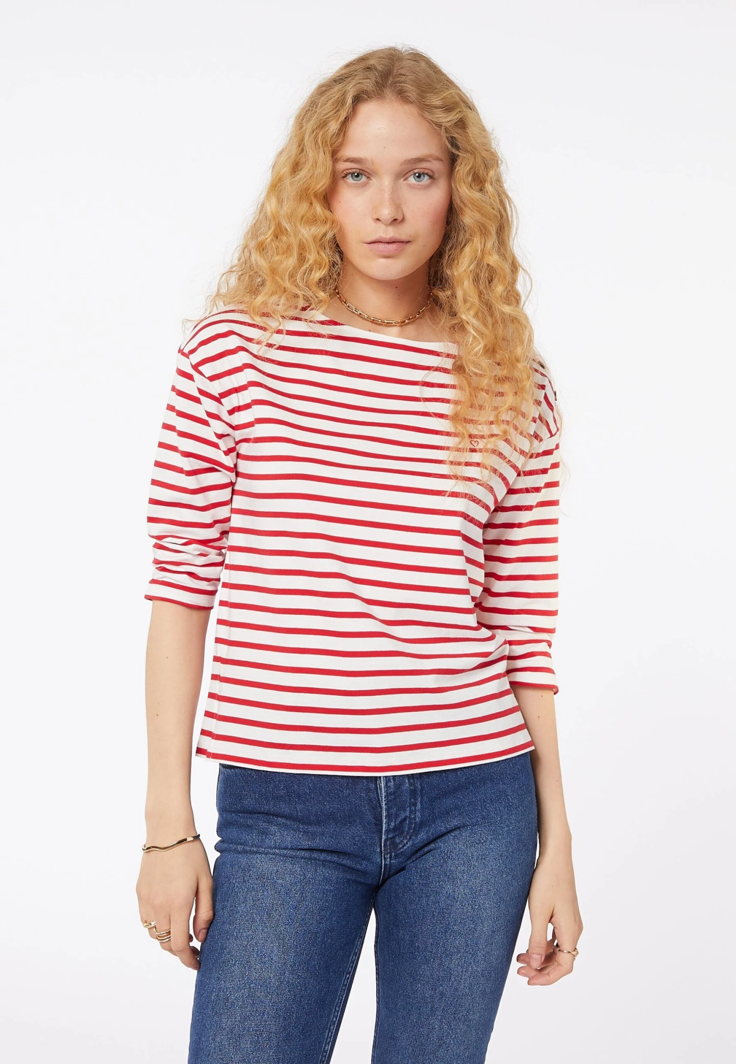 ETAM Pitane - T-Shirt À Manches Longues - Rouge 1 ETAM Pitane - T-Shirt À Manches Longues - Rouge