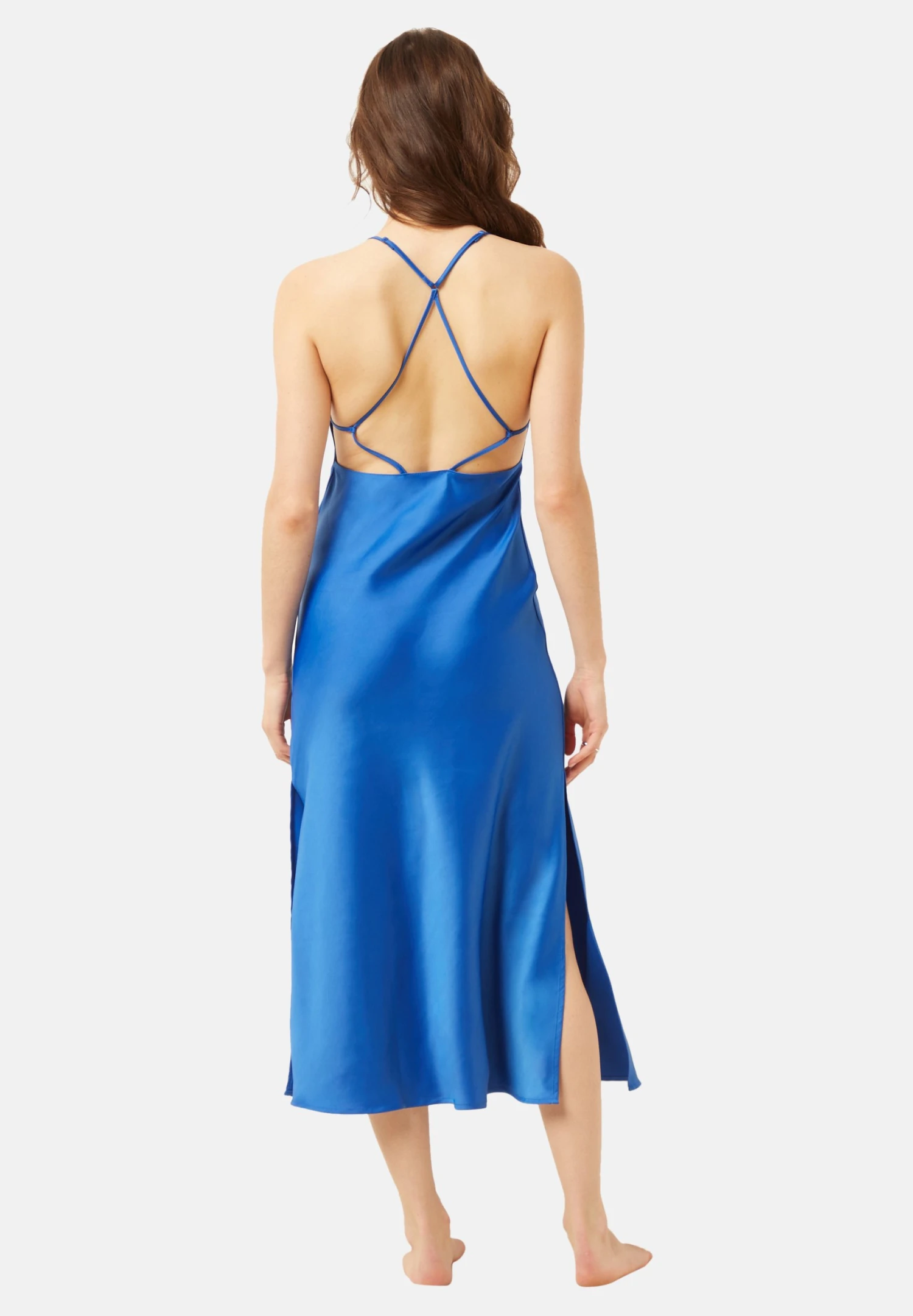 ETAM Sabbia - Chemise De Nuit / Nuisette - Bleu Roi 2 ETAM Sabbia - Chemise De Nuit / Nuisette - Bleu Roi – Image 2