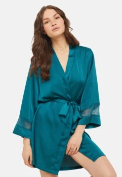 ETAM Sentiment - Deshabille - Bordeaux Grenat - Peignoir - Bleu Turquoise