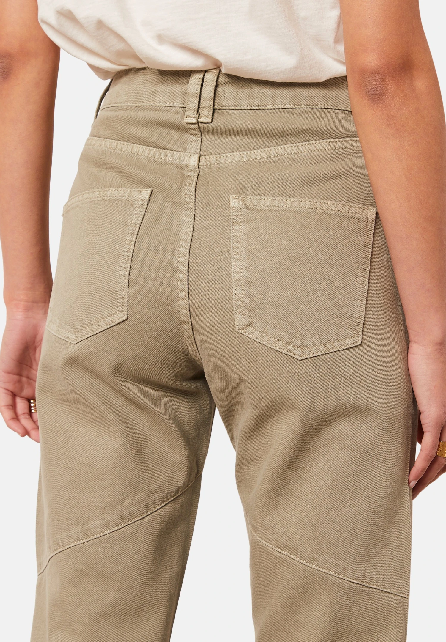 ETAM Baran - Jeans Fuselé - Vert Kaki 4 ETAM Baran - Jeans Fuselé - Vert Kaki – Image 4