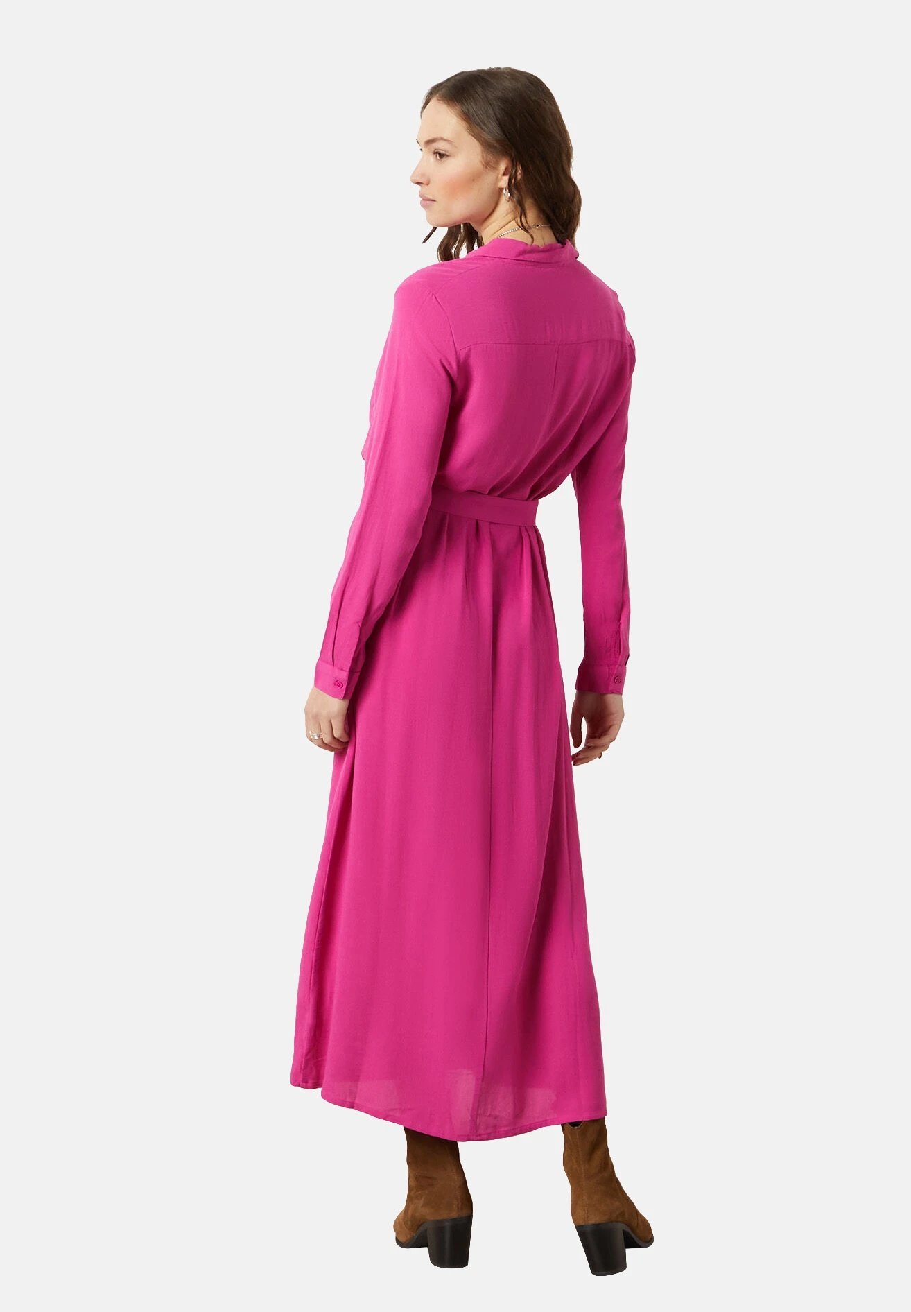 ETAM Brigitta - Robe Chemise - Fuschia 2 ETAM Brigitta - Robe Chemise - Fuschia – Image 2