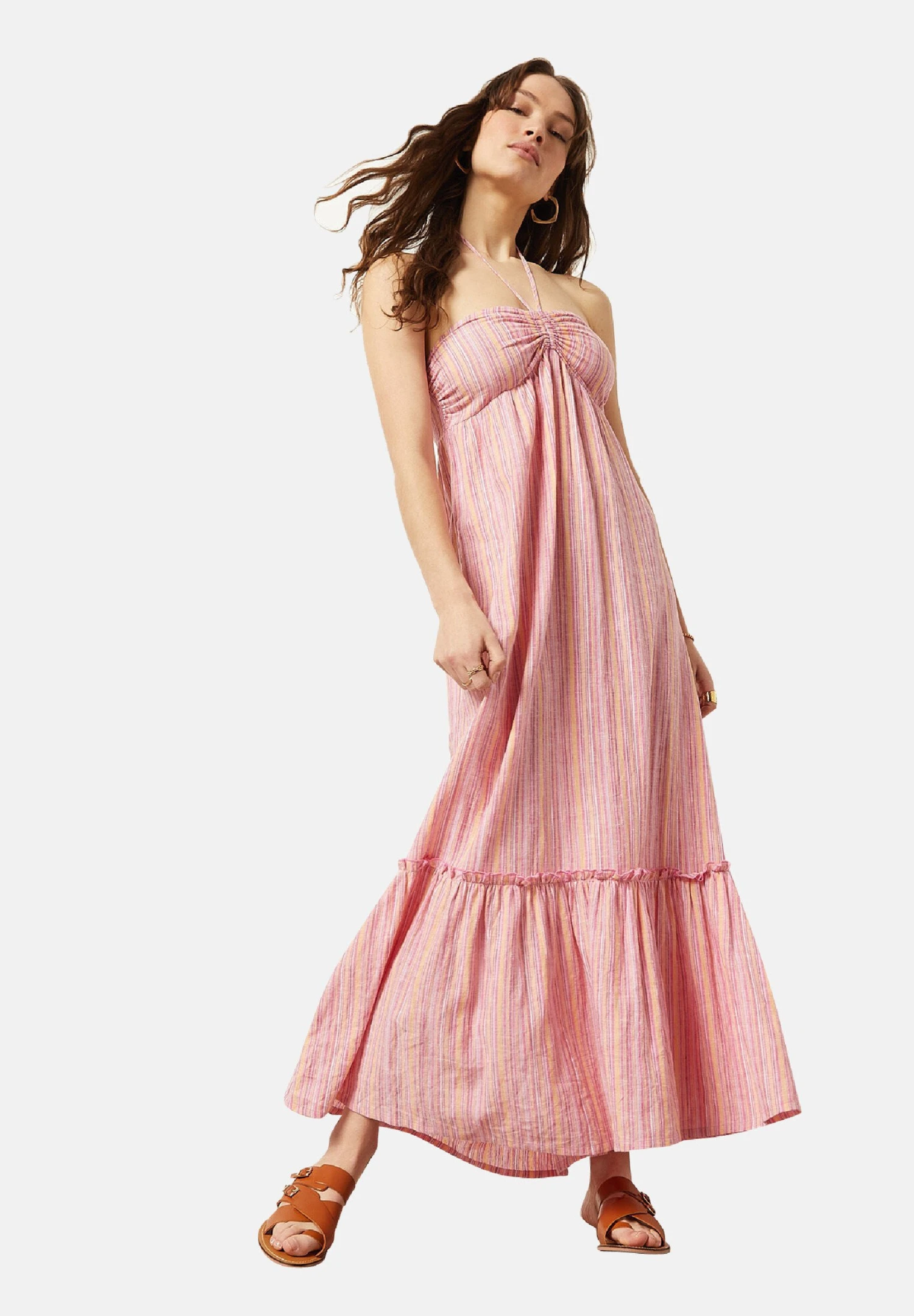 ETAM Candice - Robe Longue - Rose 2 ETAM Candice - Robe Longue - Rose – Image 2