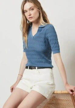 ETAM Corine - Polo - Bleu -Etam 6d5bff553c8849f2b817320fa3980112