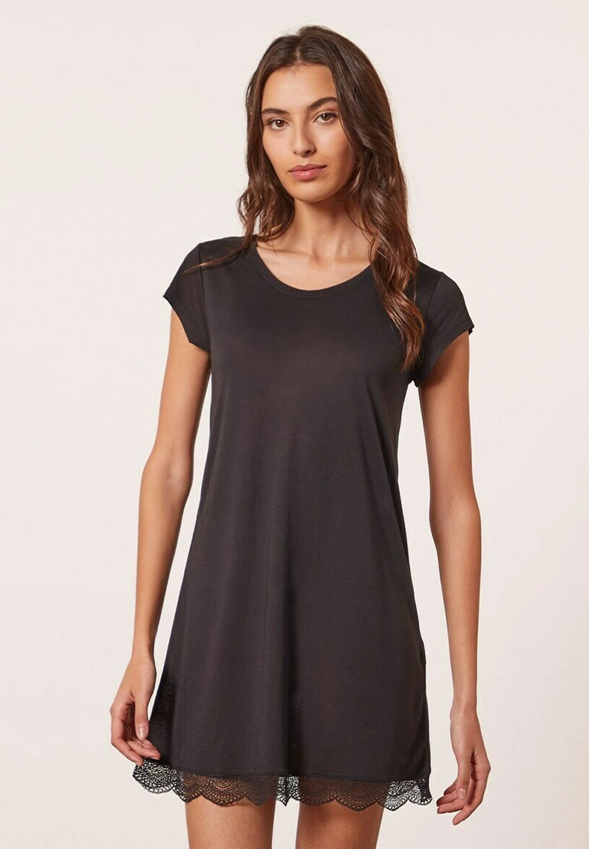ETAM Warm Day - Chemise De Nuit / Nuisette - Noir 1 ETAM Warm Day - Chemise De Nuit / Nuisette - Noir