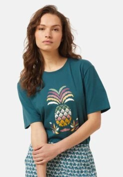 ETAM Bananas - Haut De Pyjama - Bleu Turquoise