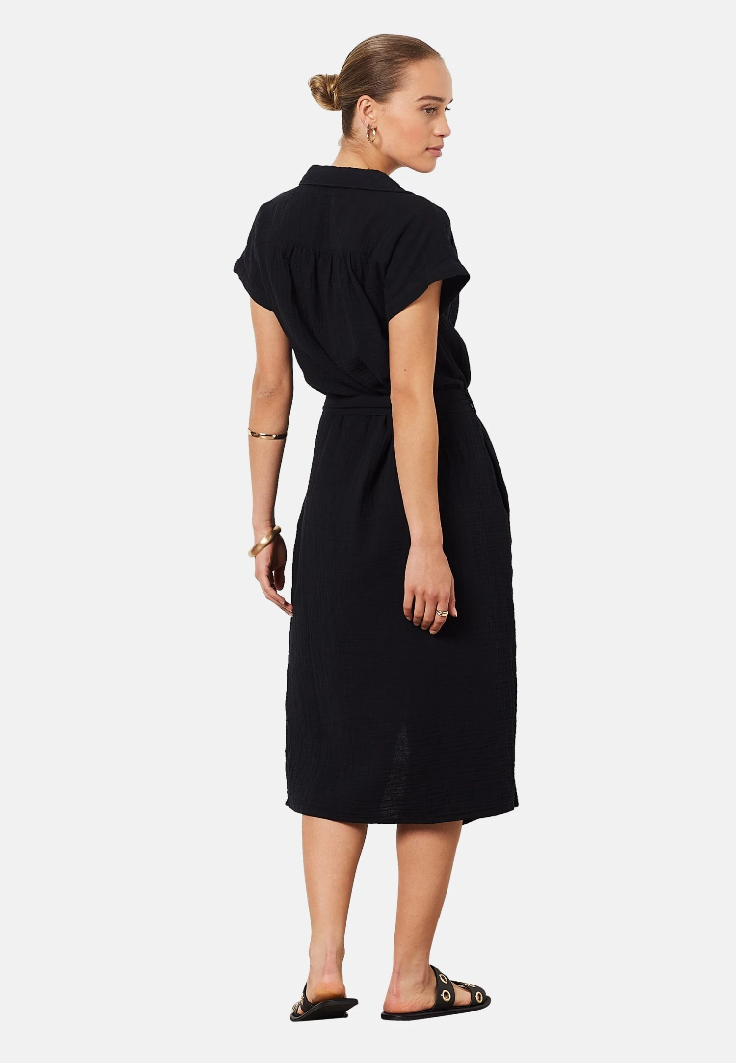 ETAM Falbala - Robe Chemise - Noir 3 ETAM Falbala - Robe Chemise - Noir – Image 3