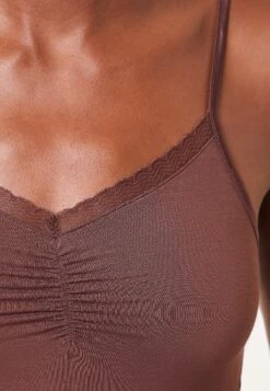 ETAM Warm Me Up - Chemise De Nuit / Nuisette - Marron -Etam 7ecf8e2a22de402785ddbc1300302540