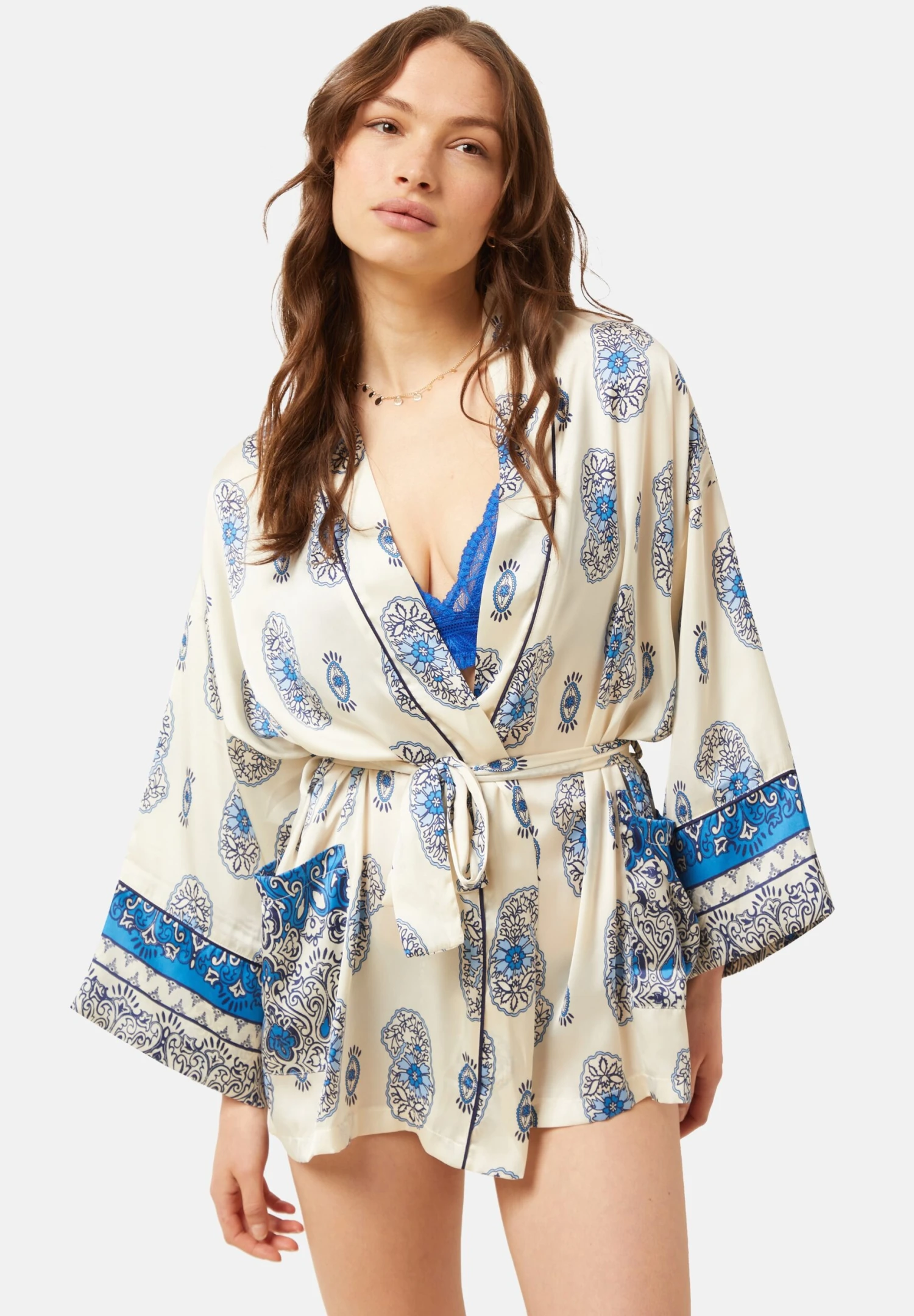 ETAM Miena - Peignoir - Ecru 1 ETAM Miena - Peignoir - Ecru