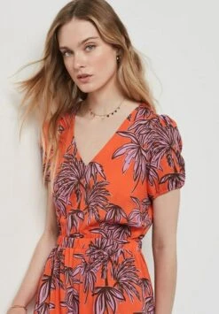 ETAM Felicita - Robe Longue - Corail -Etam 840ed0547bb14c8daa291d0da08eca5e