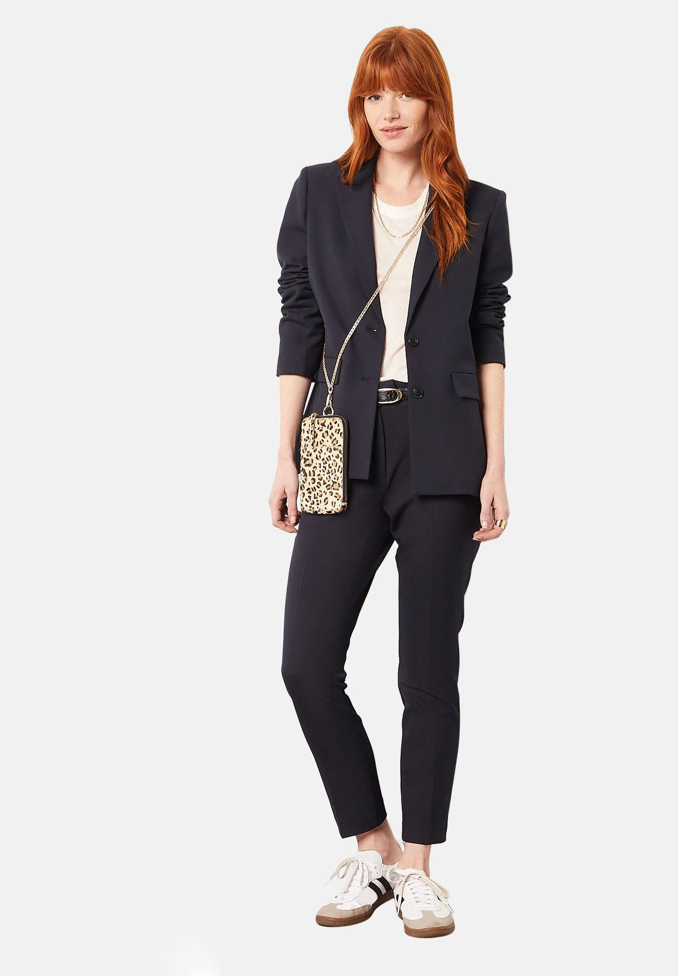 ETAM Leoni - Blazer - Bleu Marine 2 ETAM Leoni - Blazer - Bleu Marine – Image 2