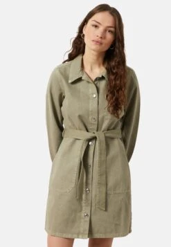 ETAM Baran - Robe Chemise - Vert Kaki