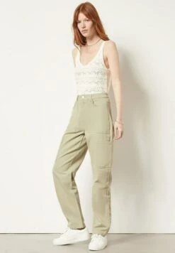 ETAM Bargo - Pantalon Classique - Vert Kaki