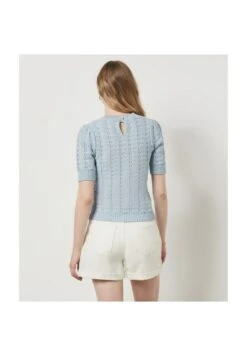 ETAM Colina - T-Shirt Basique - Bleu Ciel 7 ETAM Colina - T-Shirt Basique - Bleu Ciel -Etam 90c6cb8eb4e642ba98688a35381bc679