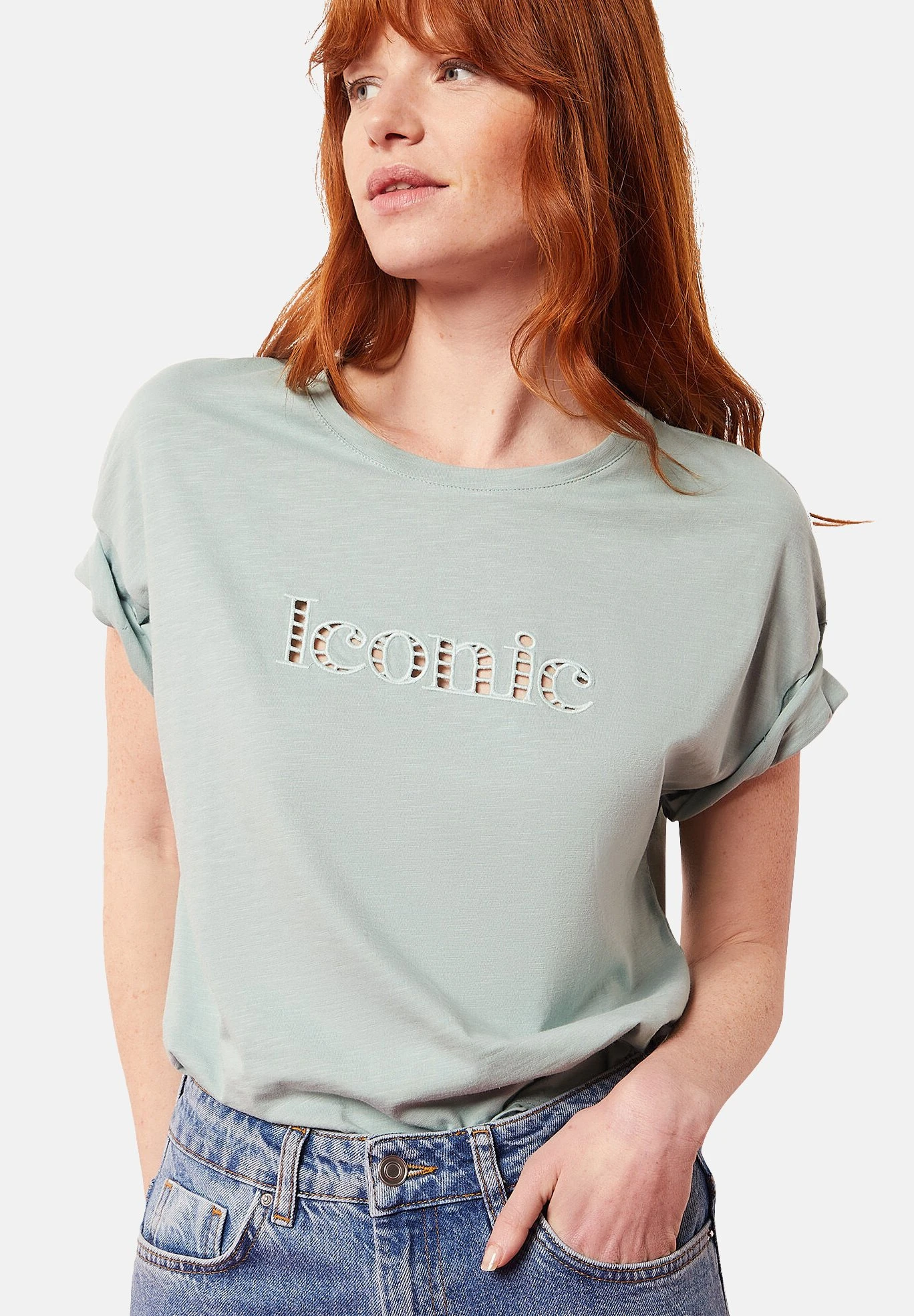 ETAM Palmy - T-Shirt Imprimé - Argent 1 ETAM Palmy - T-Shirt Imprimé - Argent