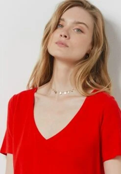 ETAM Sybile - T-Shirt Basique - Rouge 8 ETAM Sybile - T-Shirt Basique - Rouge -Etam a0406247ad554d99b931909e393776c2