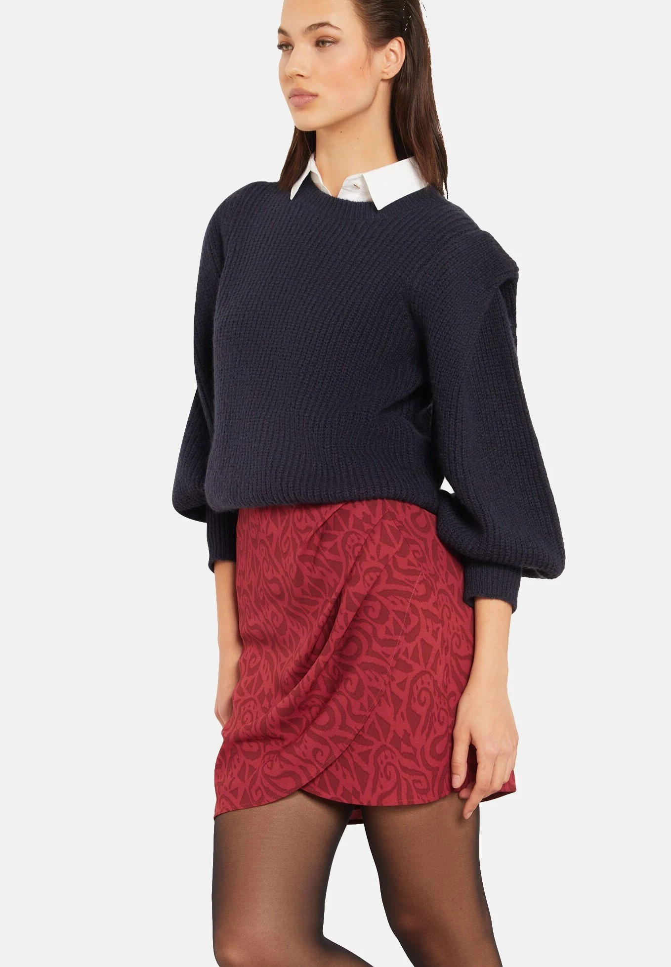 ETAM Romania - Jupe Portefeuille - Rouge 1 ETAM Romania - Jupe Portefeuille - Rouge